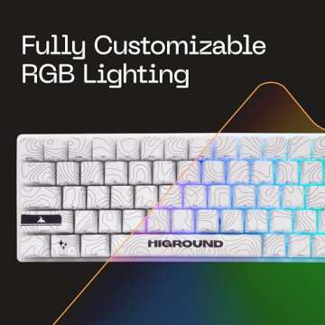 Higround SNOWSTONE Basecamp 65% Hotswap RGB Mechanical Keyboard