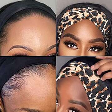 Kachanaa Kinky Straight Headband Wig for Black Women