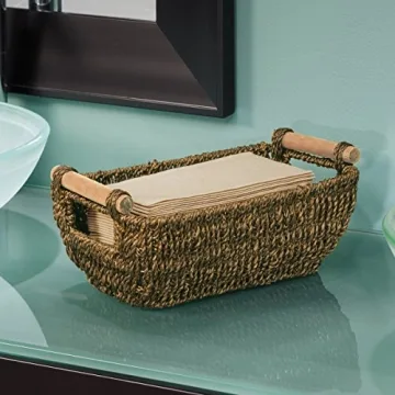 Stylish Hoffmaster Seagrass Storage Basket for All Spaces