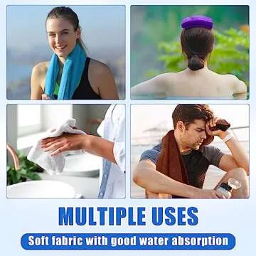 Kinlop 50 Pieces 30 x 14 Inch Large Bleach Proof Microfiber Salon Hair Towels Bulk Bleach Resistant Absorbent Hair Drying Stylist Towel for Hand Salon Spa Home Gym Yoga Bath Estheticians, 10 Colors