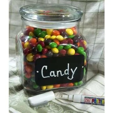Cohas Chalkboard Labels Set with Waterproof Marker for Easy Organizing