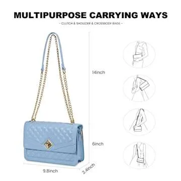 LOVEVOOK Crossbody Bag: Elegant Quilted Handbag for Women
