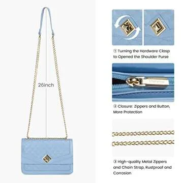 LOVEVOOK Crossbody Bag: Elegant Quilted Handbag for Women