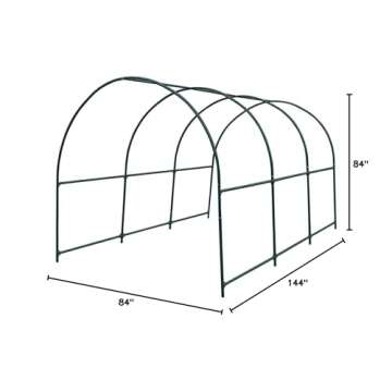 BenefitUSA Green House Replacement Spare Parts for 12'X7'X7'H Walk in Outdoor Plant Gardening Greenhouse (Frame)