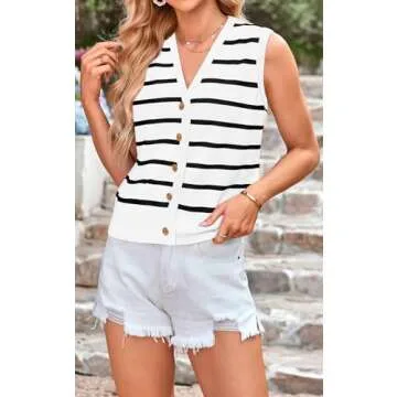 NALANISA Trendy Summer Sweater Vest for Women