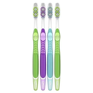 Oral-B Vivid Soft Toothbrushes Pack of 4 for Whitening
