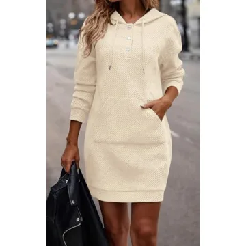 Trendy PRETTYGARDEN Hoodie Dress with Pockets