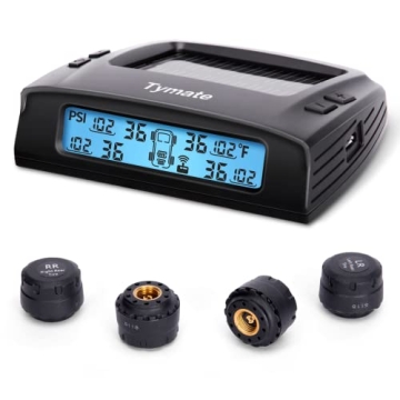 Tymate RV Tire Pressure Monitoring System - M7-3 TPMS Tire Pressure Monitor System(0-87 PSI) with So...
