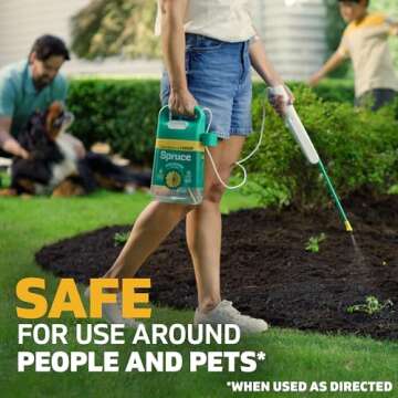 Spruce Weed Killer Spray - Snap & Spray Weed & Grass Killer₂ Powered Starter Kit - Weed Killer Sprayer with Wand for Spot-Treating Driveways, Gardens & More - Results in 1 Hour (64 Oz Bottle)