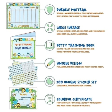 Fun Potty Training Chart for Toddler, Reward System Included