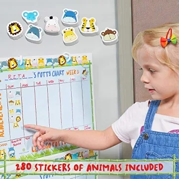 Fun Potty Training Chart for Toddler, Reward System Included