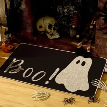 Charming Halloween Ghost Doormat for Your Home