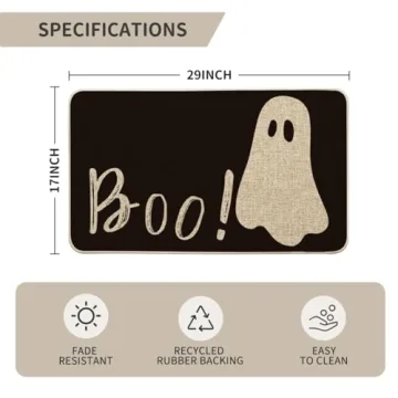 Charming Halloween Ghost Doormat for Your Home