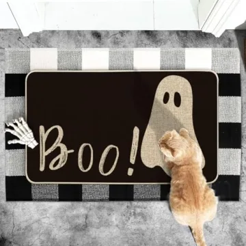 Charming Halloween Ghost Doormat for Your Home