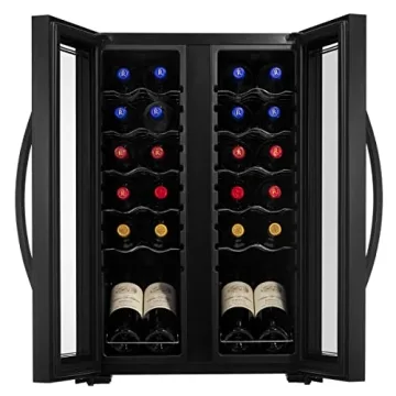 NutriChef PKCWC240 Stylish Wine Cooler for 24 Bottles