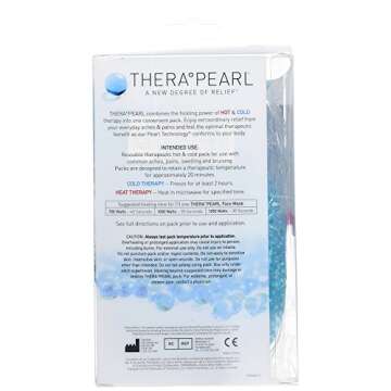 THERA°Pearl Face Mask, Reusable Hot Cold Ice Therapy Mask with Gel Beads, Flexible Cold Eye Mask fo...
