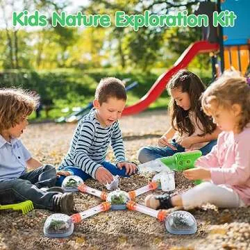 Bug Catcher Kit for Kids, Outdoor Explorer Toys for Kids Ages 4-6 6-8, Bug Vacuum Catcher Gun, Critt...