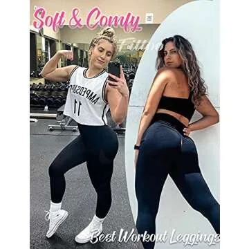 FITTOO Women's High Waist Scrunch Butt Lift Leggings