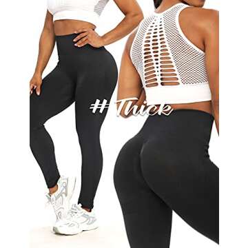 FITTOO Women's High Waist Scrunch Butt Lift Leggings