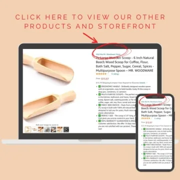 Mr.Woodware Eco-Friendly Wooden Measuring Scoops Set