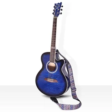 Stylish Anwenk Guitar Strap with Pick Pocket for All Players