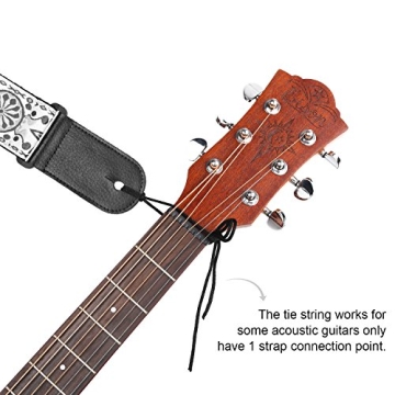 Stylish Anwenk Guitar Strap with Pick Pocket for All Players