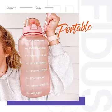 Fidus 1 Gallon Motivational Water Bottle for Fitness