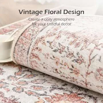 COLLACT 2x5 Vintage Runner Rug - Non-Slip Chenille