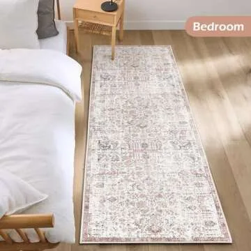 COLLACT 2x5 Vintage Runner Rug - Non-Slip Chenille