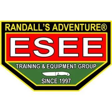 ESEE-6HM Fixed Blade Survival Knife, 1095 Carbon Steel, Round Modified Handle, Made in USA (Brown Leather Sheath (Right Hand))