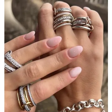 Elegant Bopiu Gold Stackable Rings for Women