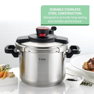 Best T-fal Clipso 6.3 Quart Pressure Cooker for Quick Meals