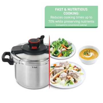 Best T-fal Clipso 6.3 Quart Pressure Cooker for Quick Meals