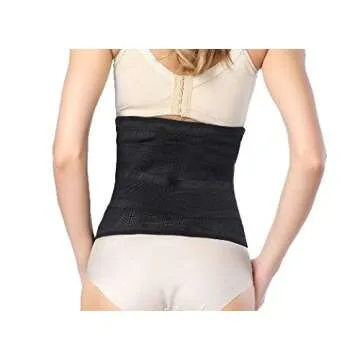GOEGE Postpartum Belly band Postpartum Recovery Surgery Support Belly Wrap for C-Section Hernia and Tummy Tuck Abdominal Compression Binder