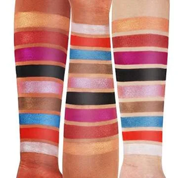 DE'LANCI 18 Colors Eyeshadow Makeup Palette with Mirror, Shimmer + Matte + Duo-Chromes Eye Shadow Make Up Powder - Ultra Pigmented Waterproof Cosmetics Set - Vegan and Cruelty Free, 0.76 Ounce