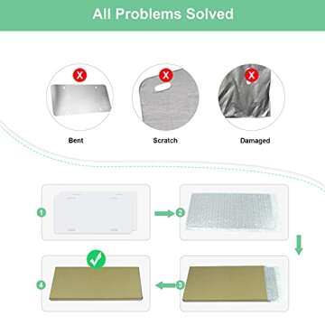 20 Pack Customizable Aluminum License Plates for DIY