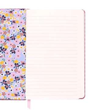 Pukka Pad, Carpe Diem Soft Cover Journal - Notebook with Ribbon Page Marker and Elasticized Closure - 192 Pages 80GSM Paper - 8.38 x 5.25in - Ballerina Pink Check