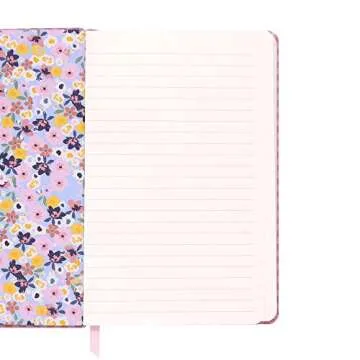 Pukka Pad, Carpe Diem Soft Cover Journal - Notebook with Ribbon Page Marker and Elasticized Closure - 192 Pages 80GSM Paper - 8.38 x 5.25in - Ballerina Pink Check