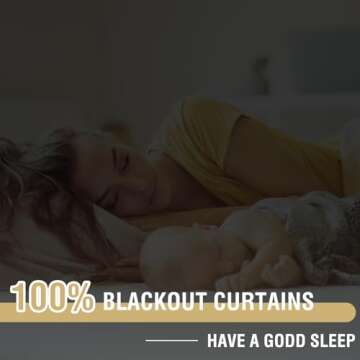 H.VERSAILTEX 100% Blackout Curtains 84 Inches Long Full Light Blocking Curtain Draperies with Soft W...