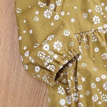 Infant Baby Girls Long Sleeve Romper Cotton Linen Bodysuit Ruffled Jumpsuit Newborn Autumn Outfit Clothes