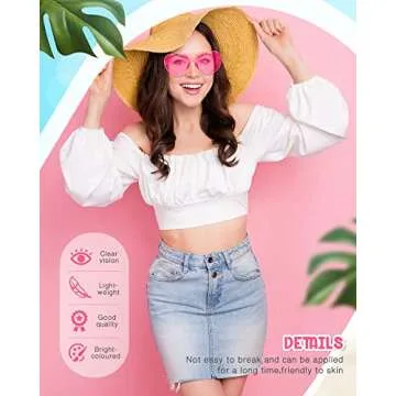 Chicpop Heart Shaped Sunglasses for Parties