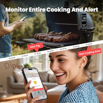 BBQOVN WiFi Wireless Meat Thermometer for Precision Cooking
