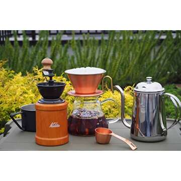 Kalita (Carita) Coffee Server I Pour Over Carafe I 500ml (17oz) I Pot Fits Kalita Drippers I Heat Re...