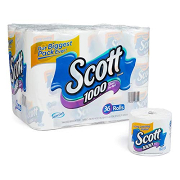 Scott 1000 Toilet Paper 36 Rolls of Quality and Value
