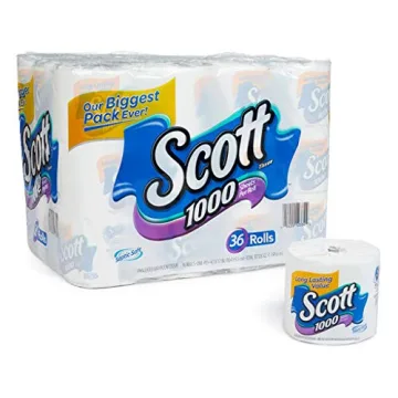 Scott 1000 Toilet Paper 36 Rolls of Quality and Value