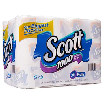 Scott 1000 Toilet Paper 36 Rolls of Quality and Value