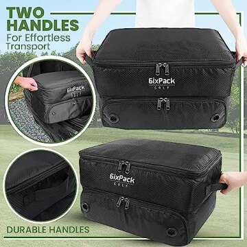 6ixPack Golf Trunk Organizer - Waterproof Storage for Accessories