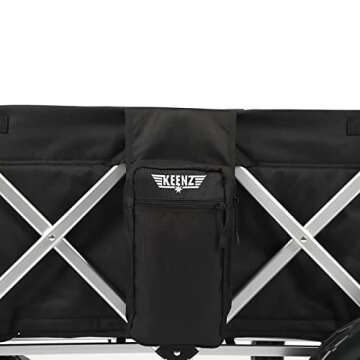 Keenz 7S 2.0 Stroller Wagon - Foldable, Double Stroller for Infant and Toddler, Safe Kids Wagon with Sun Protection and 5-Point Harness, Ideal for Trips, Beach, Park - Fully Loaded with Accessories