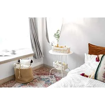 Mkono Macrame Storage Baskets Set of 2 for Chic Organization