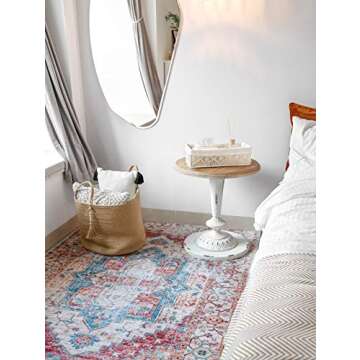 Mkono Macrame Storage Baskets Set of 2 for Chic Organization